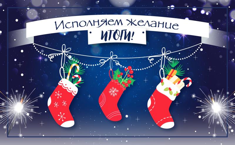 Итоги розыгрыша "Исполняем желание"